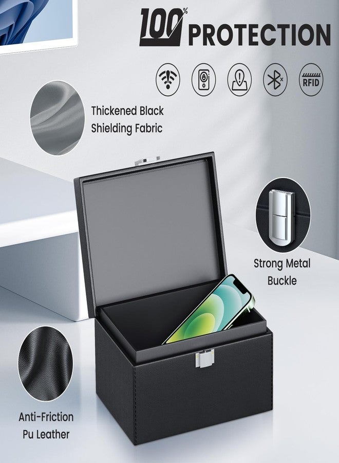 OMKHE Faraday Key Fob Protector, Faraday Box for Car Keys with 2 PACK Faraday Bags, RFID Box for Car Keys, Car Key Signal Blocking Box Box for Car Security (Small) - Image 3