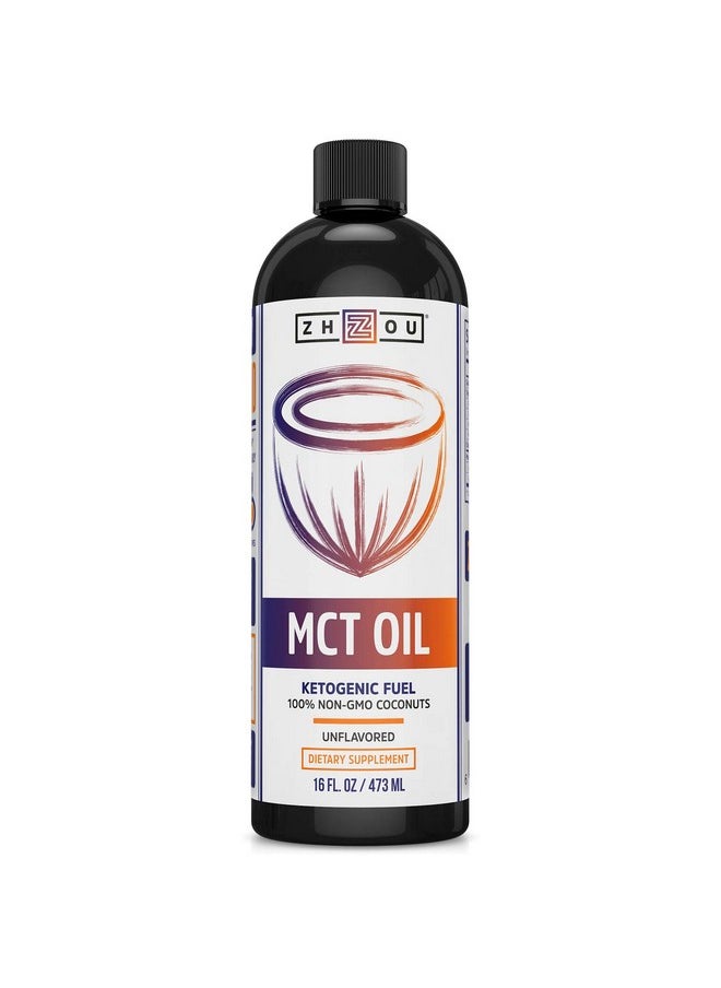 Zhou Nutrition Zhou Mct Oil Ketogenic Fuel ; Quick Clean Energy For Body & Mind ; 16 Fl Oz  - Image 1