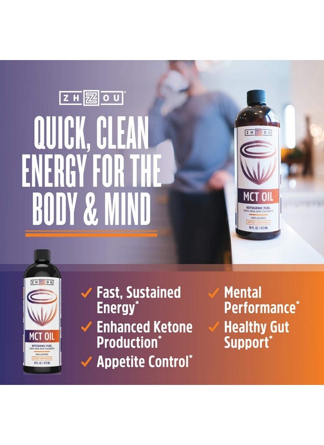 Zhou Nutrition Zhou Mct Oil Ketogenic Fuel ; Quick Clean Energy For Body & Mind ; 16 Fl Oz  - Image 4