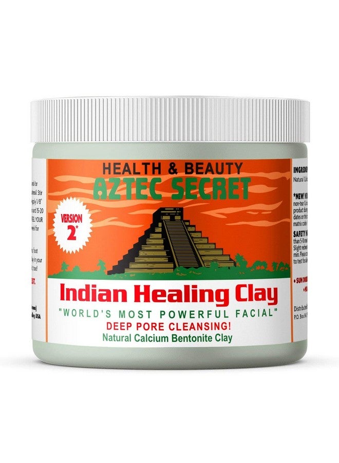 AZTEC SECRET Indian Healing Clay 1 Lb Deep Pore Cleansing Facial & Body Mask The Original 100% Natural Calcium Bentonite Clay New Version 2 - Image 1