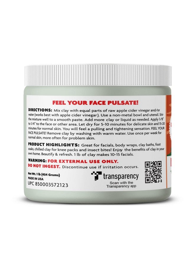 AZTEC SECRET Indian Healing Clay 1 Lb Deep Pore Cleansing Facial & Body Mask The Original 100% Natural Calcium Bentonite Clay New Version 2 - Image 2