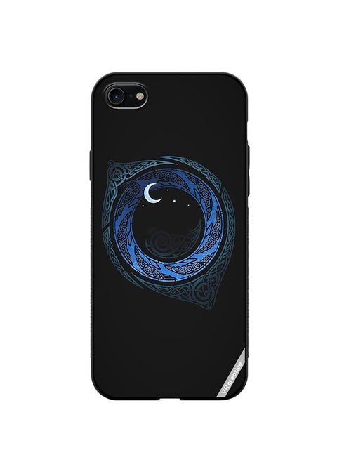 Protective Case Cover For Apple iPhone 7/8/SE 2020 Moonlight Design Multicolour