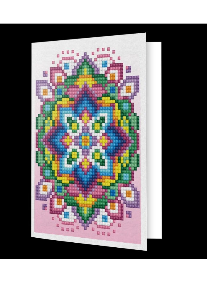 GREETING CARD PINK STAR 12.6 X 17.7