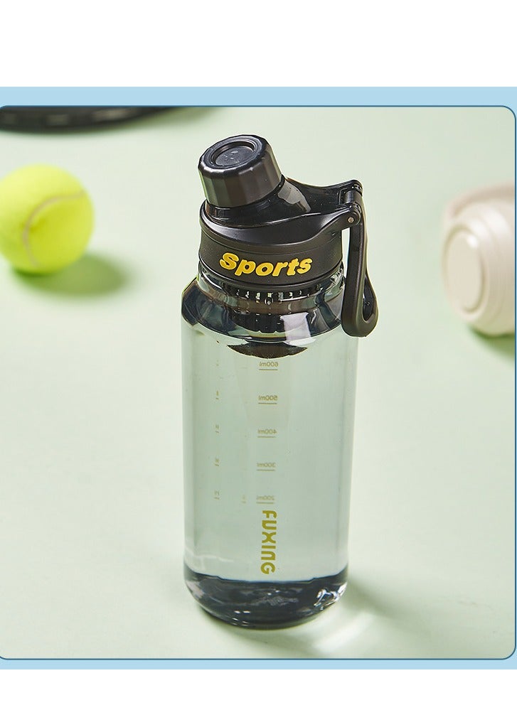 جين لى تشيانغ زجاجة مياه محمولة خارجية سعة 1 لتر زجاجة مياه مقاومة للتسرب زجاجة مياه رياضية مناسبة للياقة البدنية وركوب الدراجات والتخييم في صالة الألعاب الرياضية مع مصفاة شاي كوب ماء صديق للبيئة - Image 2