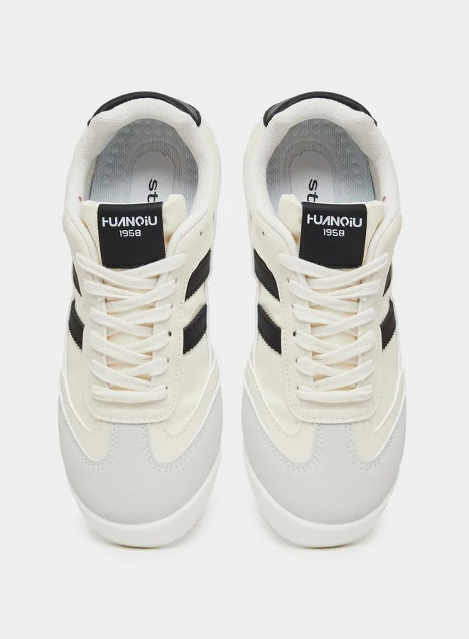 Styli Styli Women Contrast Striped Sneakers