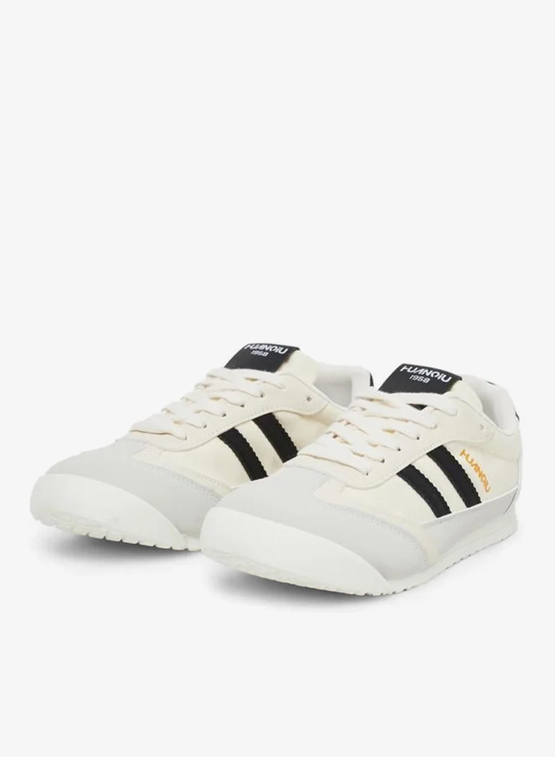Styli beige Women Contrast Striped Sneakers for Women | Best Price UAE