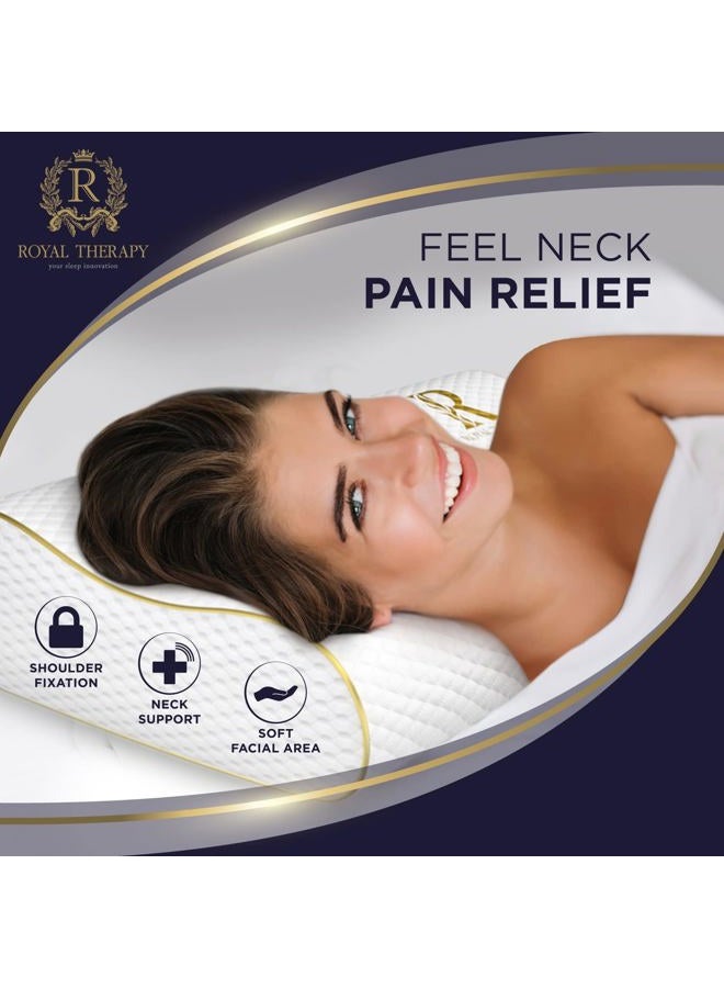 Royal Therapy 4-Layer King, Contour Pillow, Side Sleeper Pillow, Orthopedic Pillow, Neck Support Pillow, Pillow for Neck Pain, Pillow for Side Sleepers, CertiPUR-US - Image 2