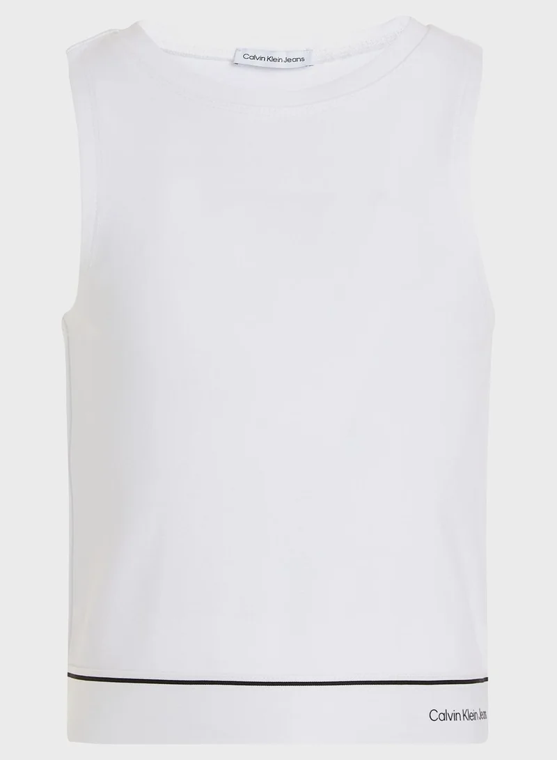 Calvin Klein Jeans Youth Logo Tape Top