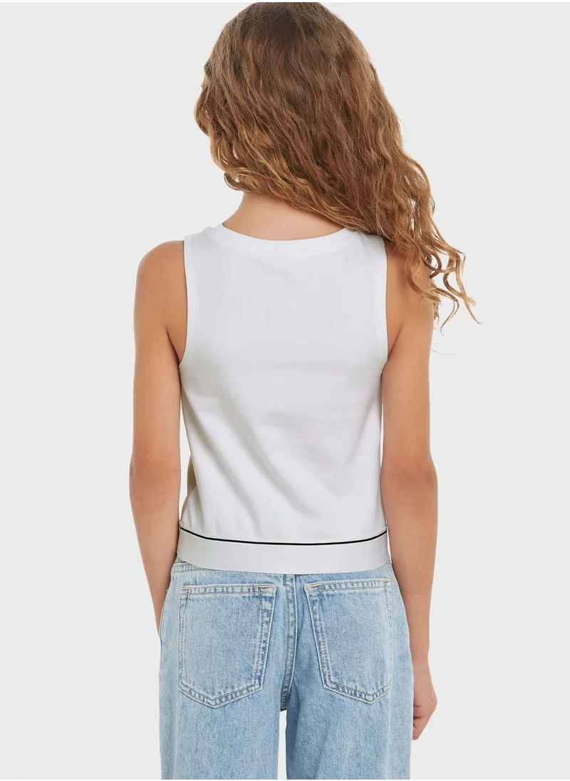 Calvin Klein Jeans Youth Logo Tape Top