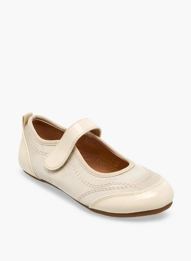 Flora Bella By Shoexpress Girls Stitch Detail Hook & Loop Sneakers