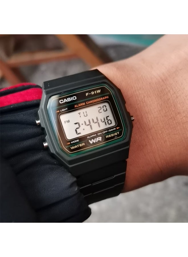 Casio F-91W-3D Retro Square Sports Waterproof Student Men'S And Women'S Watch - Image 2