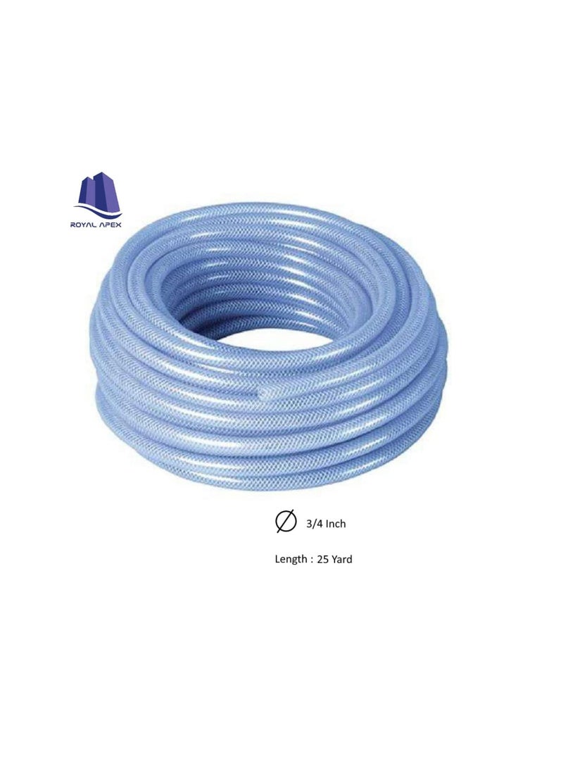 Generic High Pressure Braided Clear Flexible PVC Tubing Heavy Duty UV Chemical Resistant Vinyl Hose Water Oil (25 Yard, 3/4 Inch)  - Image 3