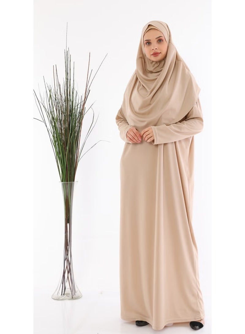 Medipek Easy-to-Wear One-Piece Prayer Dress Mink - Image 2