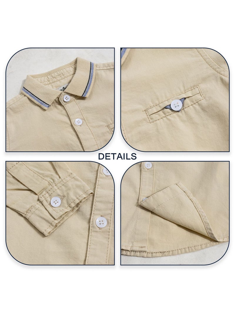 Children'S Clothing Shirt Spring Children'S Baby Cotton Coat Boys' Fashion Shirt Children'S Casual Shirt - Image 3