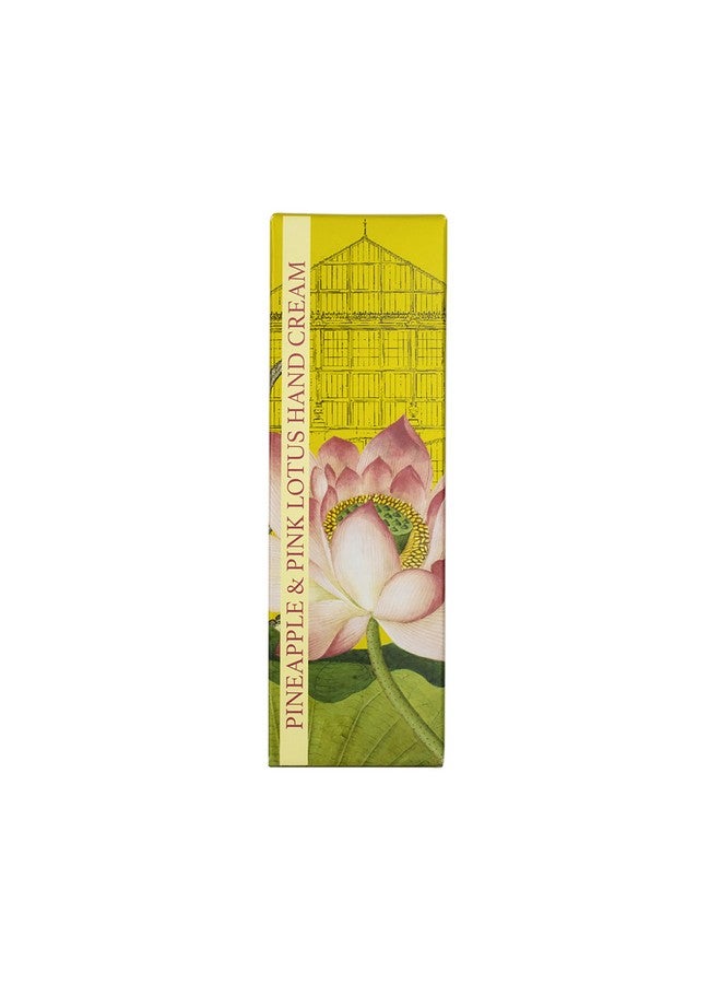 the english soap company The English Soap Company Royal Botanical Gardens Kew Hand Cream, Luxury Pineapple Hand Cream, Moisturising Hand Cream for Men and Women, Pineapple and Pink Lotus Scent 75ml  - Image 2