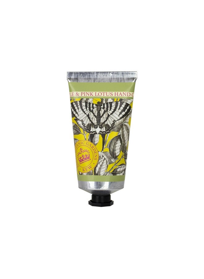 the english soap company The English Soap Company Royal Botanical Gardens Kew Hand Cream, Luxury Pineapple Hand Cream, Moisturising Hand Cream for Men and Women, Pineapple and Pink Lotus Scent 75ml  - Image 1