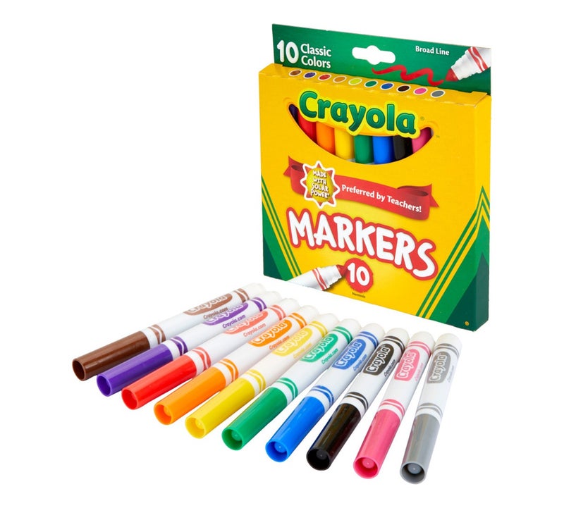 Crayola Broad Line Markers, Classic Colors 10 count - Image 1