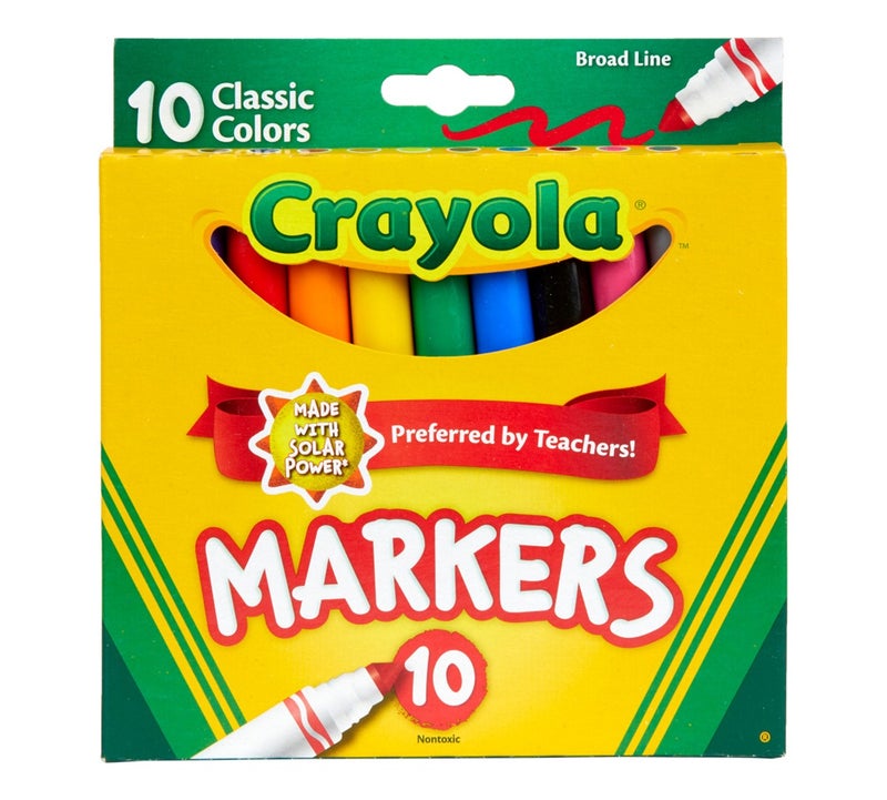 Crayola Broad Line Markers, Classic Colors 10 count - Image 2