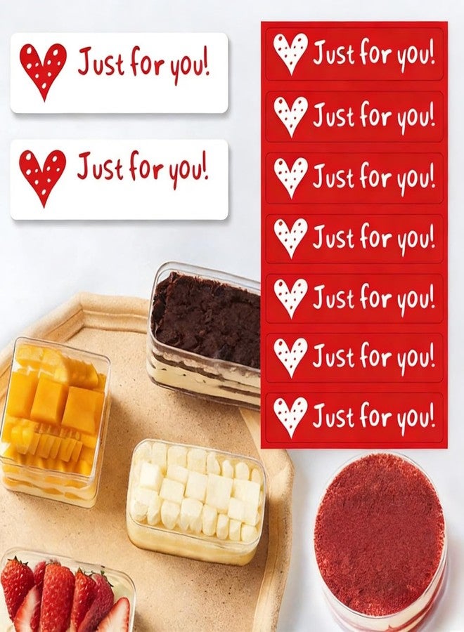 ylnurac 200Pcs Valentines Glitter Red Heart Stickers - Image 2