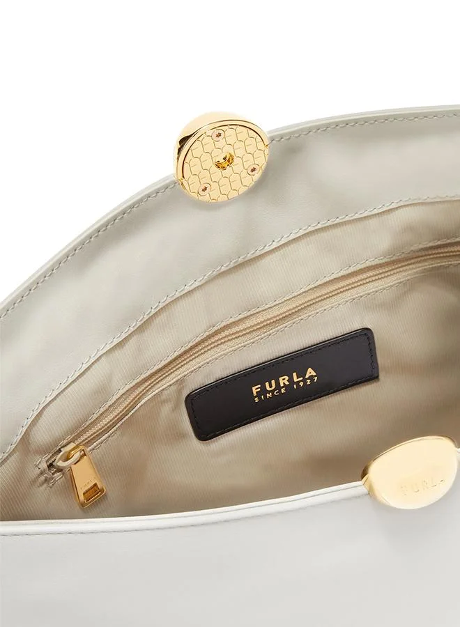 Furla White Sfera Soft M Shoulder Bag for Women | Best Price UAE