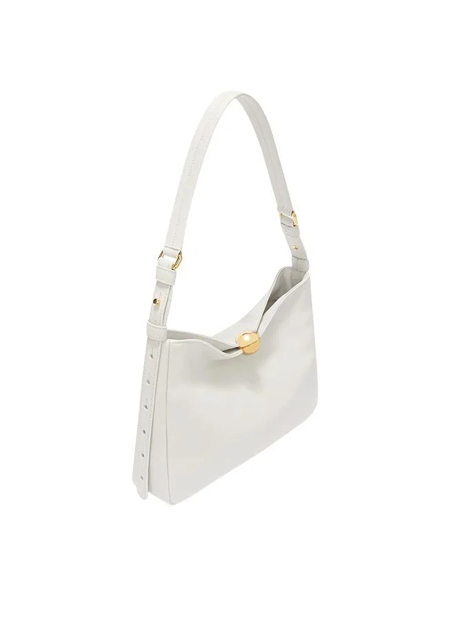 Furla White Sfera Soft M Shoulder Bag for Women | Best Price UAE