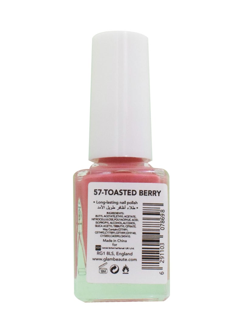 GLAMBeaute - Glambeaute Nail Enamel 57 – Toasted Berry - Image 1