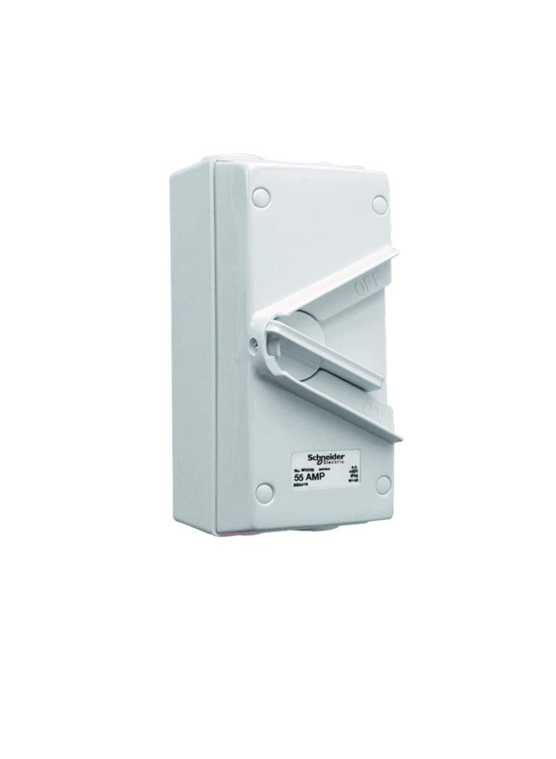 Schneider Electric 55A 440V Surface Mount Triple Pole Isolating Switch IP66 weatherproof - Image 3