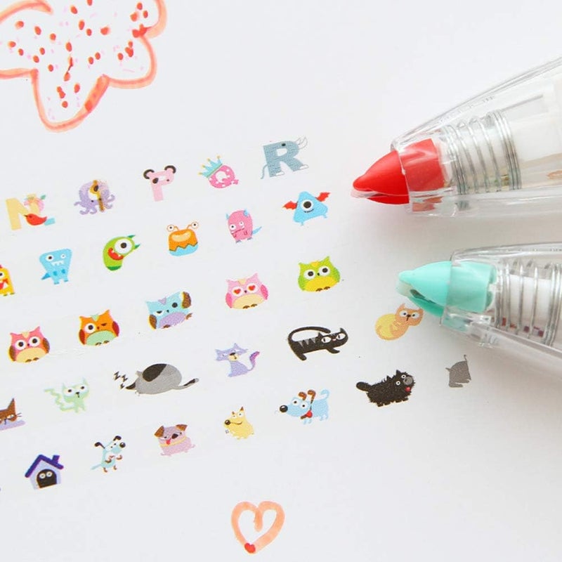 53 Arts 53ARTS Cute Cartoon Book Decorative Correction Tape Sticker Student Supply Office School Supplies Random Style - Image 5