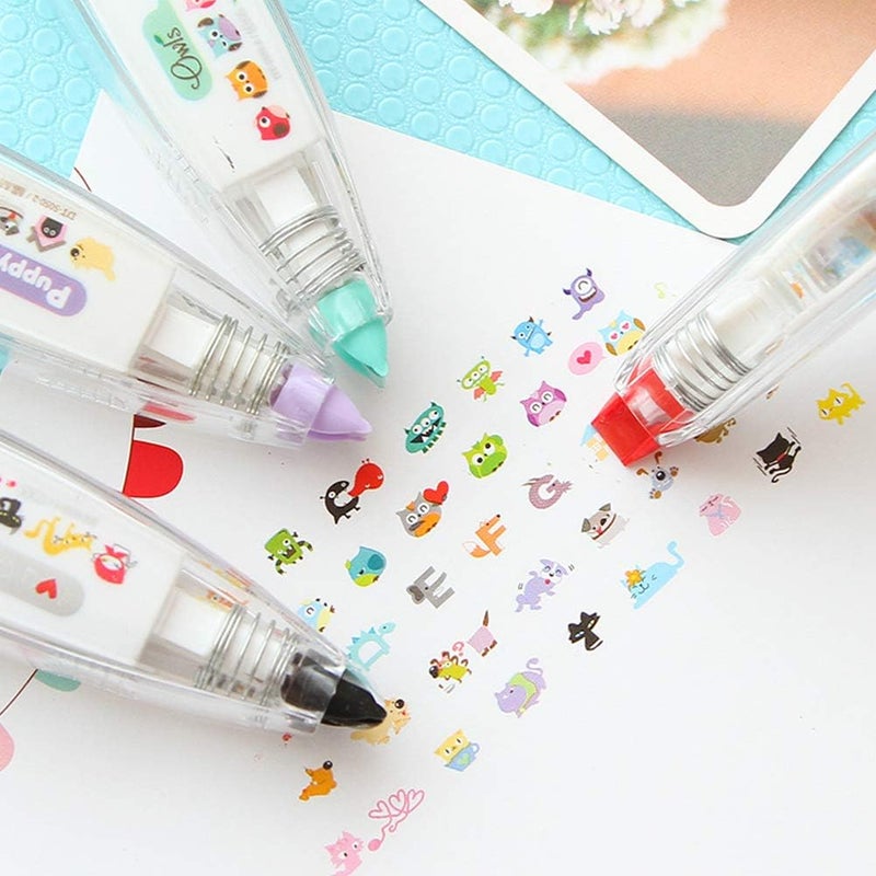 53 Arts 53ARTS Cute Cartoon Book Decorative Correction Tape Sticker Student Supply Office School Supplies Random Style - Image 4