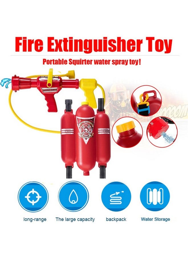 Liberty imports Liberty Imports 12 Piece Kids Fireman Costume Gear Firefighter Chief Dress Up Clothes for Role Play Toy Set with Backpack Water Gun, Fire Extinguisher and Accessories  - Image 3