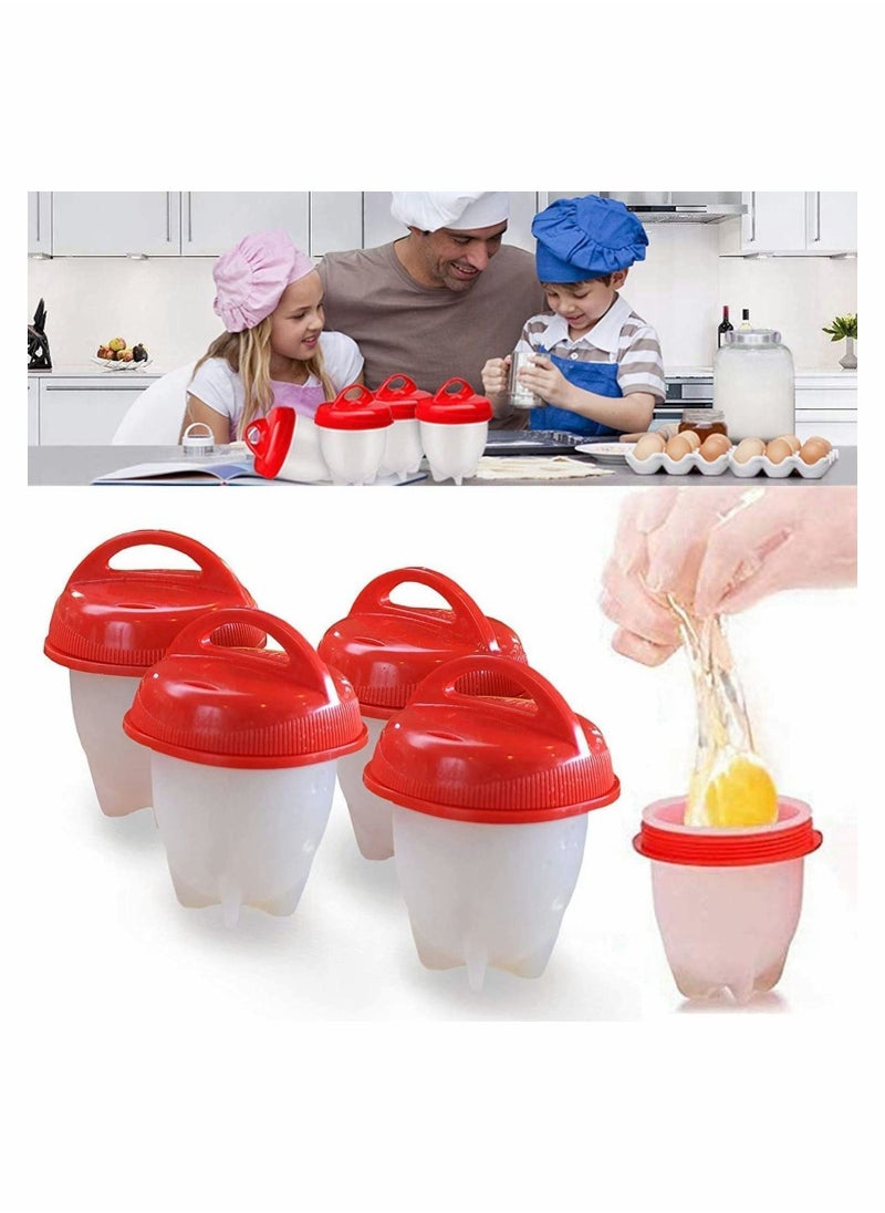 Y&D - Silicone Egg Cooker Pack of 6 Boiled Maker, Hard and Soft Make, No Shell, Non Stick Silicone, BPA Free, Boiler, Cups, Poachers, - Image 1