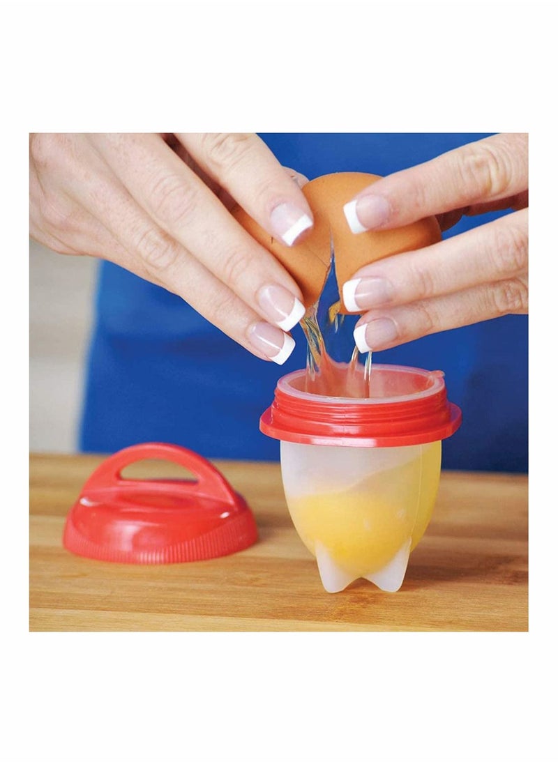 Y&D - Silicone Egg Cooker Pack of 6 Boiled Maker, Hard and Soft Make, No Shell, Non Stick Silicone, BPA Free, Boiler, Cups, Poachers, - Image 1