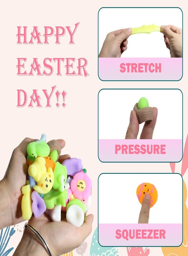 IUULOB 24 Pcs Easter Eggs with Mochi Squishy Toys, Animal Stress Reliever Squishy Toy for Kids Easter Eggs Hunt, Party Favor, Basket Stuffers, Classroom Prize Supplies - Image 3