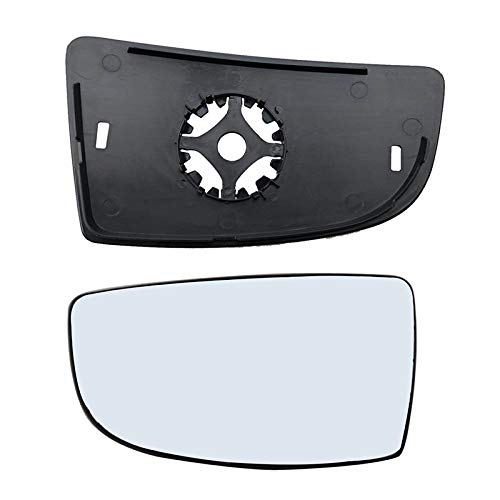 Driver Left Side Mirror Replacement Lower Glass with Plate fit Ford Transit 150 250 350 from 2015Onward