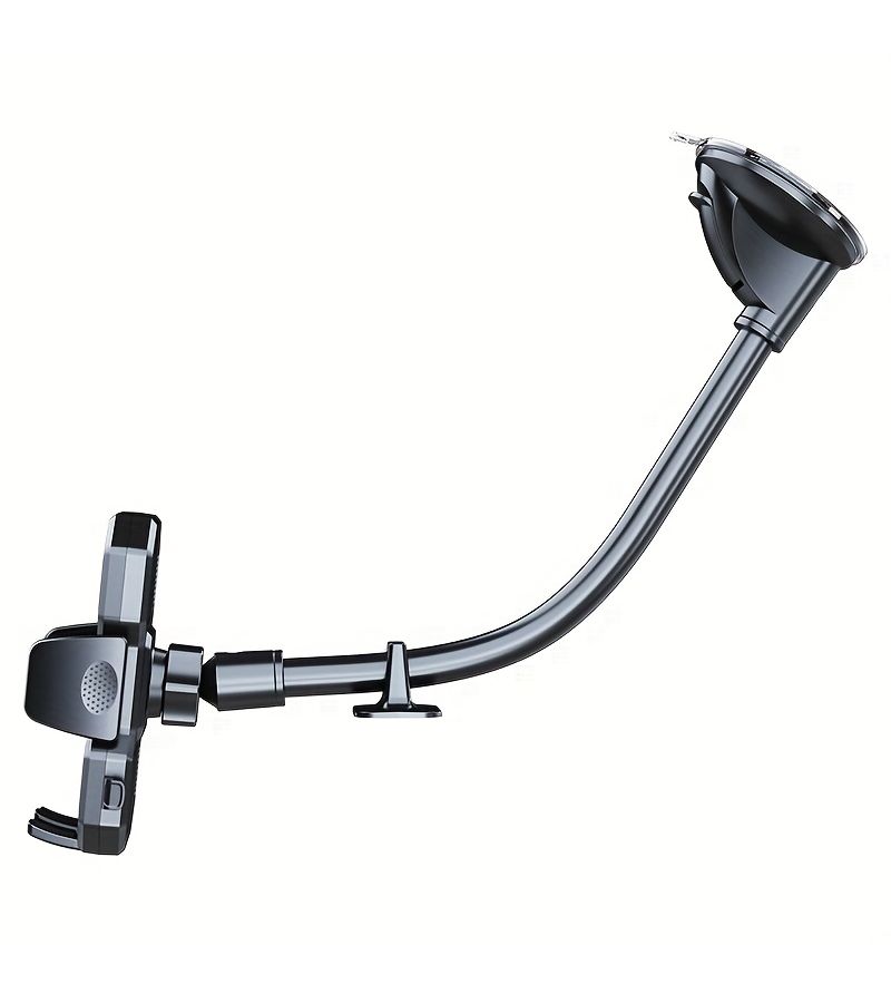 Flexible Strong Suction Cup Car Phone Holder Long Arm Universal Black Phone Mount - Image 4