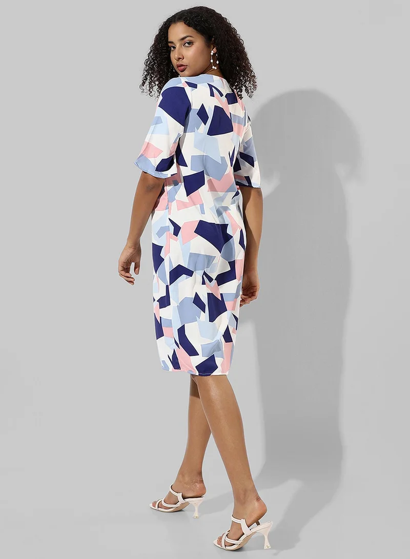 PINACOLADA  Women's Multicolour Tie-Up Block Dress for Women | Best Price UAE