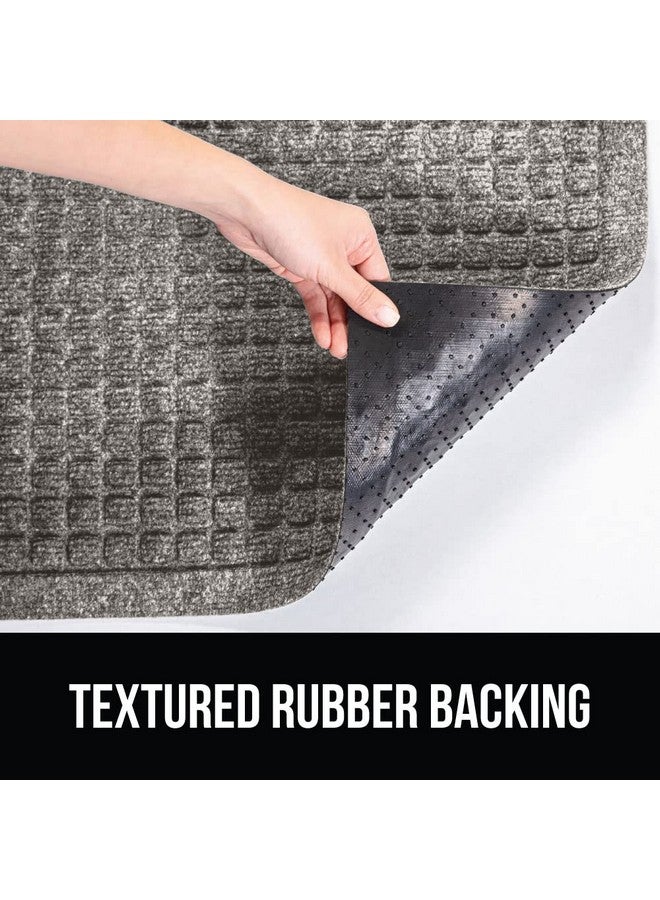 Gorilla Grip Ultra Absorbent Moisture Guard Doormat, Absorbs Up to 1.7 Cups of Water, Stain and Fade Resistant, Spiked Rubber Backing, All Weather Mats Capture Dirt, Indoor Outdoor, 29x17, Charcoal - Image 3