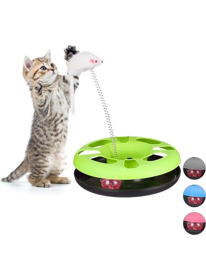 بت ألعاب عجلة تفاعلية مرحة للقطط، عبوة من قطعة واحدة، قد يختلف اللون - Image 1