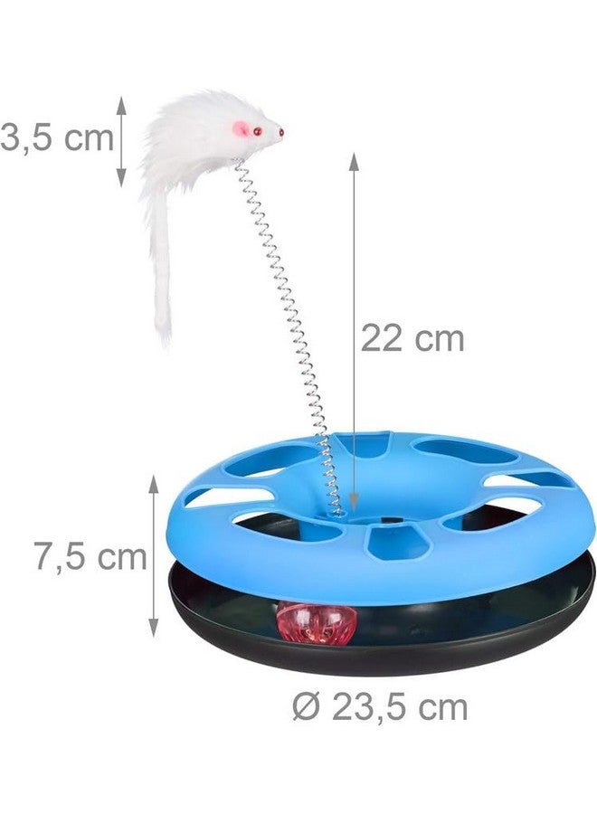 بت ألعاب عجلة تفاعلية مرحة للقطط، عبوة من قطعة واحدة، قد يختلف اللون - Image 2