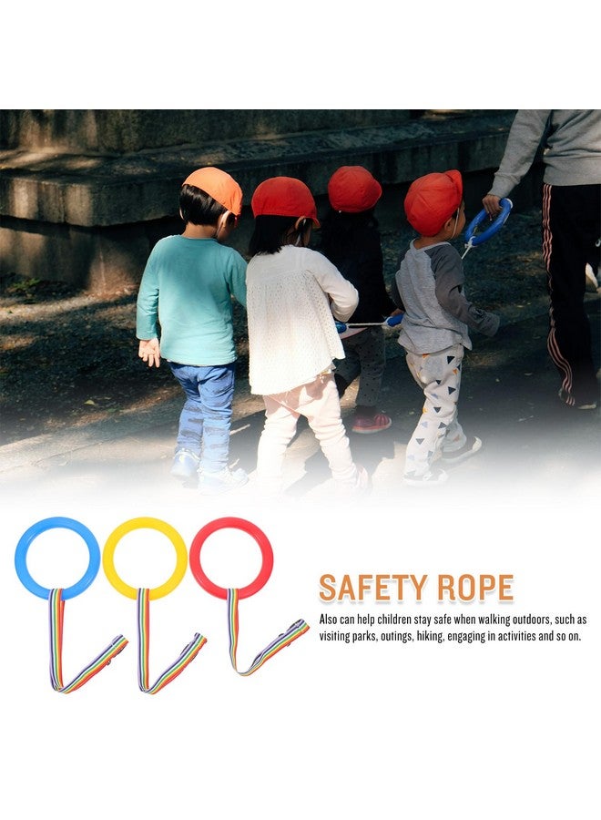 نوبيستي حبل مشي للأطفال من NUOBESTY مكون من 6 قطع بمقابض آمنة لمرحلة ما قبل المدرسة، حبل قابل للتمدد والتعديل، حبل مشي للأطفال الصغار - Image 2