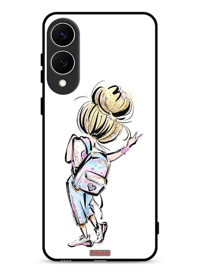 Tolwak Samsung Galaxy S25 Edge Protective Case Cover Back To School Girl Art - Image 1