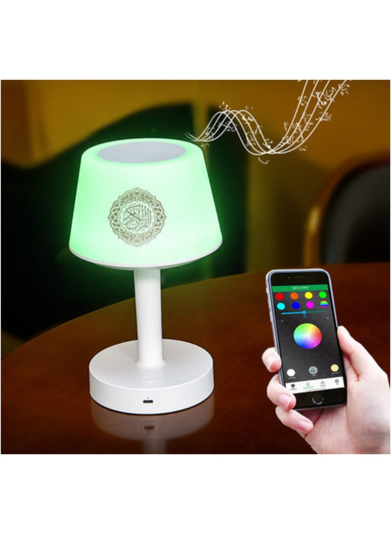Smart Touch Quran Speaker Desk Lamp with Bluetooth LED Lamp with Remote Control  - Image 3