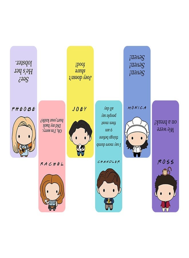 MyTees 3D Cute Magnetic Book Marks | Gifts for Book Lovers | Aesthetic Cartoon Magnetic Bookmarks (Friends) - Image 3