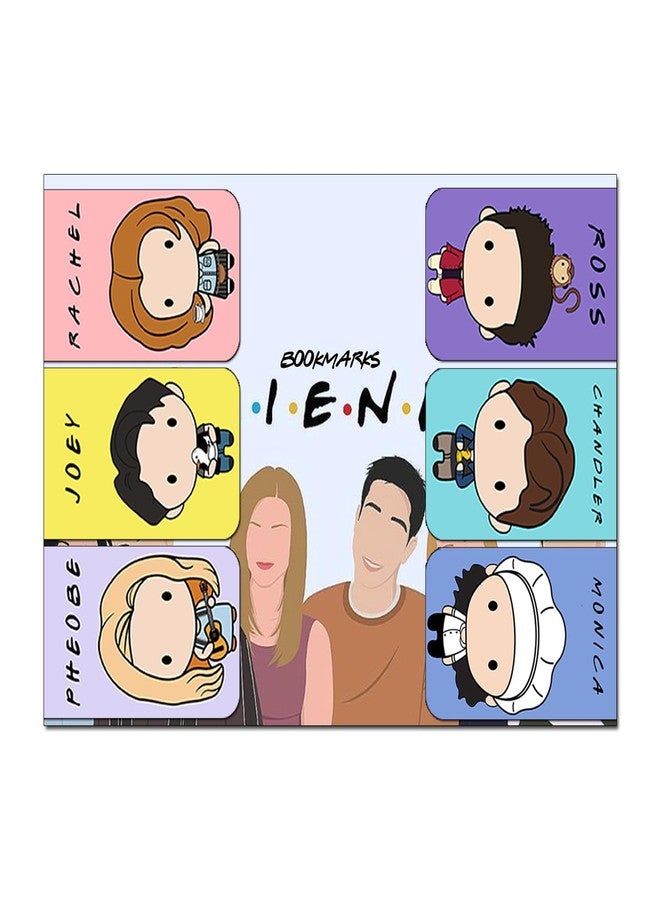 MyTees 3D Cute Magnetic Book Marks | Gifts for Book Lovers | Aesthetic Cartoon Magnetic Bookmarks (Friends) - Image 2