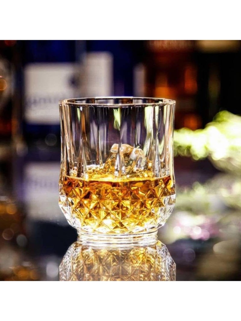 AFAST Party Perfect Elegant WaterJuice Glasses Enjoy with Every Sip for Water Juice Cold Drinks Beverages Clear 200 Ml 7 X 7 X 9 CM - Image 2