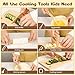 LUOLAO Wooden Kids Safe Knife and Kids Baking Set for Real Cooking 6 PCS Toddler Montessori Kitchen Tools Cooking and Baking for Little Chefs - Image 2