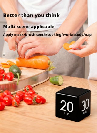 HOOPZOZA Gravity Timer Pomodoro Timer 5/20/30/60 Minutes Productivity Timer Flip Gravity Sensor Cube Timer Portable Desk Timer for ADHD Work Study Kitchen - view 3