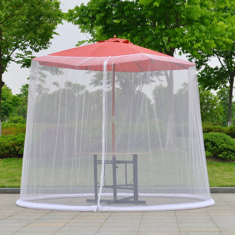Outdoor Courtyard Open-Air Dome Parasol Mosquito Nets Umbrella Nets Mesh Nets Bed Curtain Anti-Mosquito Insect Curtain Roman Umbrella - Image 3