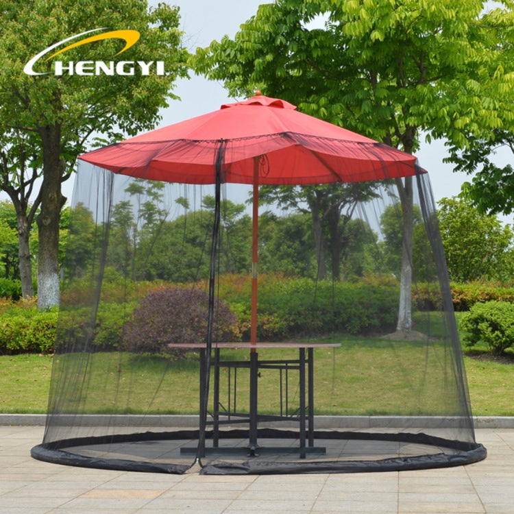 Outdoor Courtyard Open-Air Dome Parasol Mosquito Nets Umbrella Nets Mesh Nets Bed Curtain Anti-Mosquito Insect Curtain Roman Umbrella - Image 2