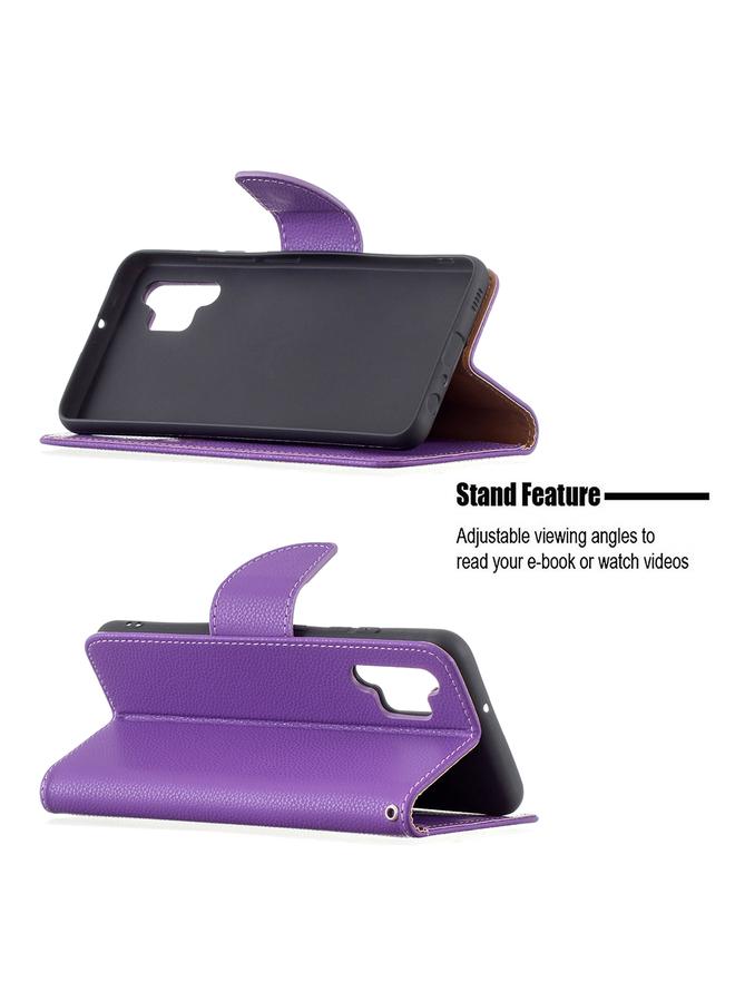 S-TOP Case For Samsung Galaxy A32 4G Litchi Texture Pure Color Horizontal Flip Leather Case with Holder & Card Slots & Wallet & Lanyard - Image 5